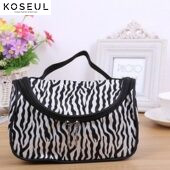 1123259368951 Korean Version Of The New Fashion Cosmetic Bag Zebra Bag Portable Cosmetics Ingot Package