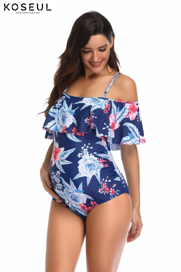 153657404224 Printed maternity swimsuit