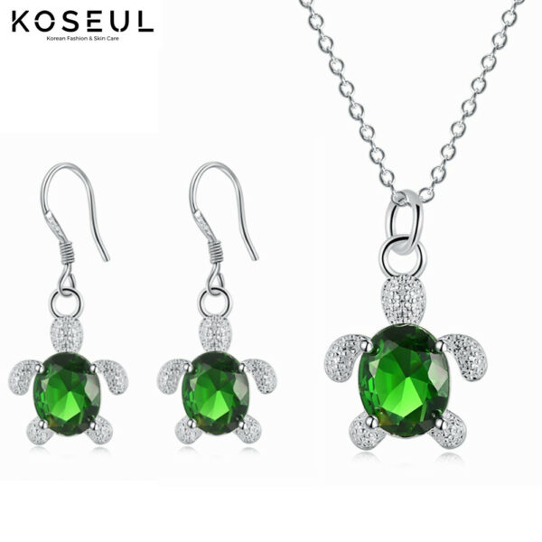 1618899468520 Korean Trendy Jewelry Turtle Necklace Set Wholesale Creative Gifts For Women Personalized Fine Accessories
