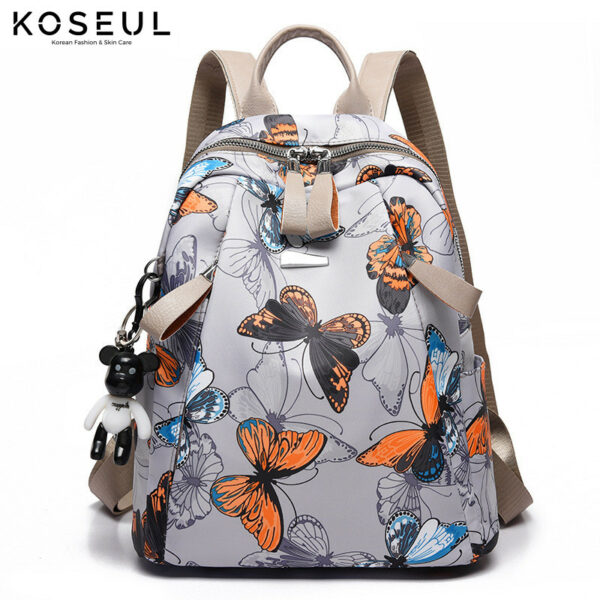 1619768711972 Lightweight Backpack Female Korean Version Printing Casual Anti-Theft Backpack