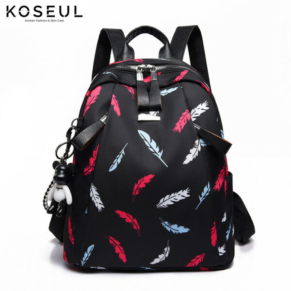 1619768711973 Lightweight Backpack Female Korean Version Printing Casual Anti-Theft Backpack