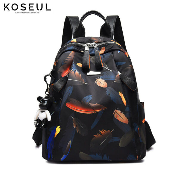 1619768711974 Lightweight Backpack Female Korean Version Printing Casual Anti-Theft Backpack