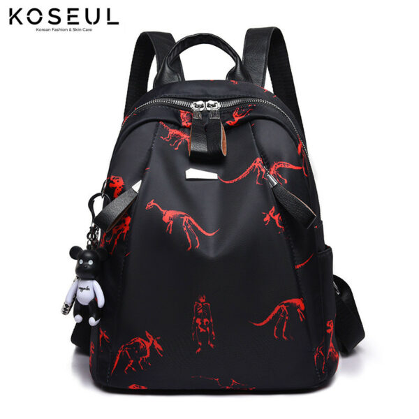 1619768732430 Lightweight Backpack Female Korean Version Printing Casual Anti-Theft Backpack