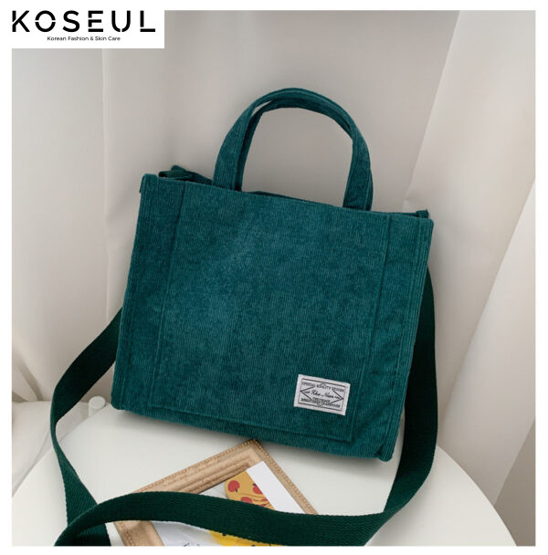 1620266340454 Korean Style Corduroy Canvas Bag