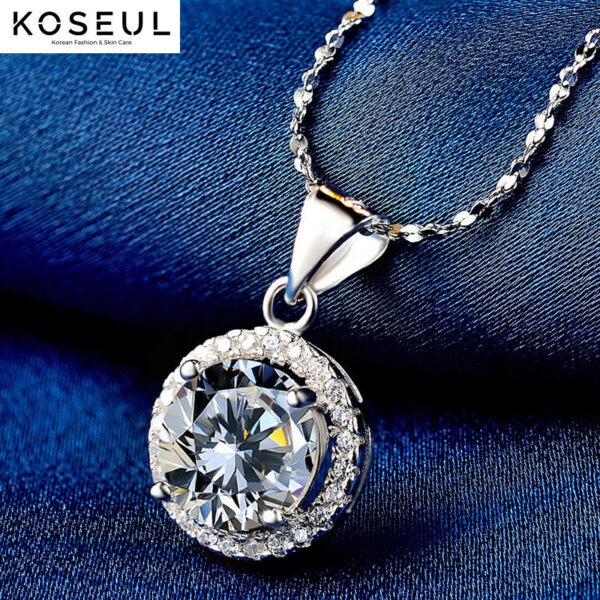1621857304472 Korean Temperament Diamond Pendant Accessories S925 Silver Ladies