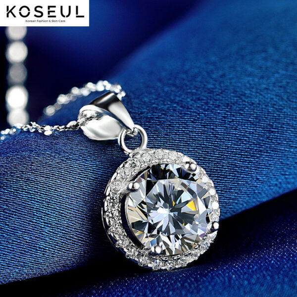 1621857304473 Korean Temperament Diamond Pendant Accessories S925 Silver Ladies