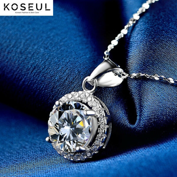 1621857304497 Korean Temperament Diamond Pendant Accessories S925 Silver Ladies