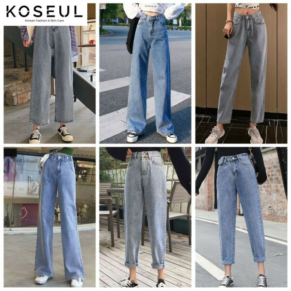 1622625047552 Summer New Style Korean Women'S High-Waisted Thin Wide-Leg Jeans