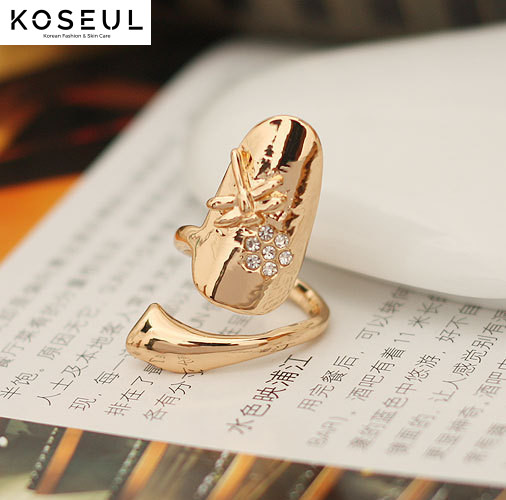 196441409131 Korean Style Nail Fashion Temperament Ring