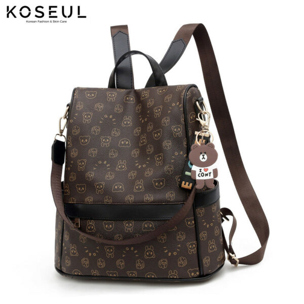 3787136000142 new Korean fashion ladies bags soft leather backpack