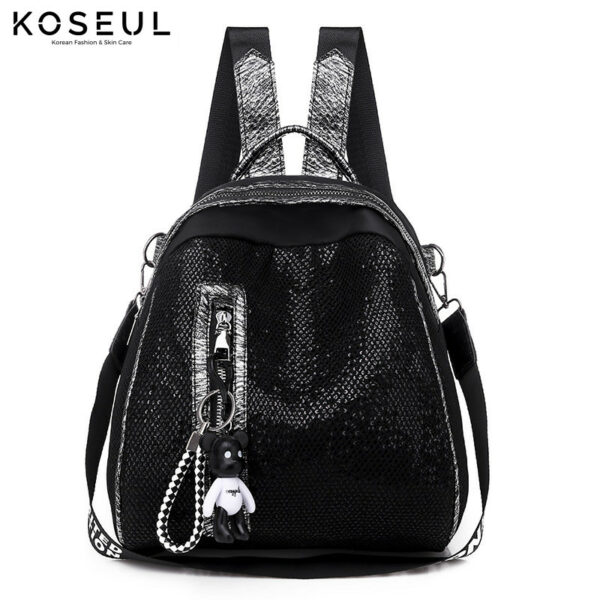 426242684447 2 Backpack female Korean version Oxford cloth canvas camouflage fashion casual wild lady backpack travel bag