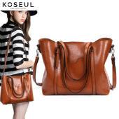 4965838624 415849115 fashion shoulder bag simple oil wax Tote Bag