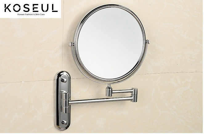 512897295975 Cosmetic Mirror Wall Mounted Double Side Adjustable, Rotating Function Mirror