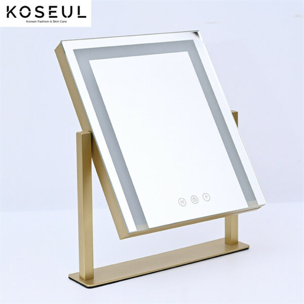 adf707d6 640e 4bda a068 755154fc0a28 Household Large 360 Degrees Dressing Mirror Cosmetic Mirror LED Light Dressing Table Mirror