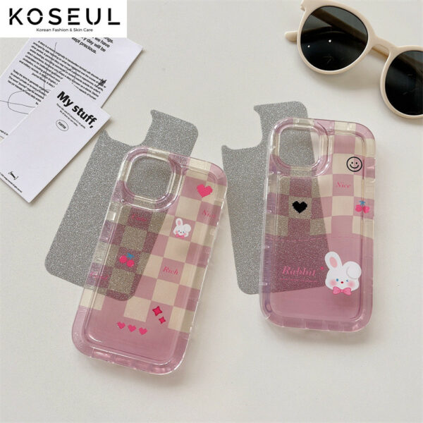 e7fc06aa 2d44 4629 8f35 d331fbbdf254 Korean-style Print Rabbit With Sequin Phone Case